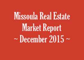 Missoula Residential Real Estate – December 2015 image